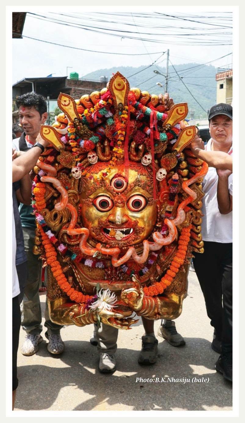 Unmanta Bhairab Statue & Puja at Panauti (पनौतीमा उन्मत्त भैरवको पूर्ण मूर्ति स्थापना तथा पूजा)